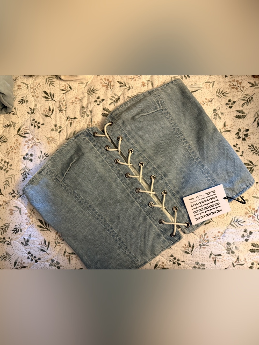 Pistola denim bustier